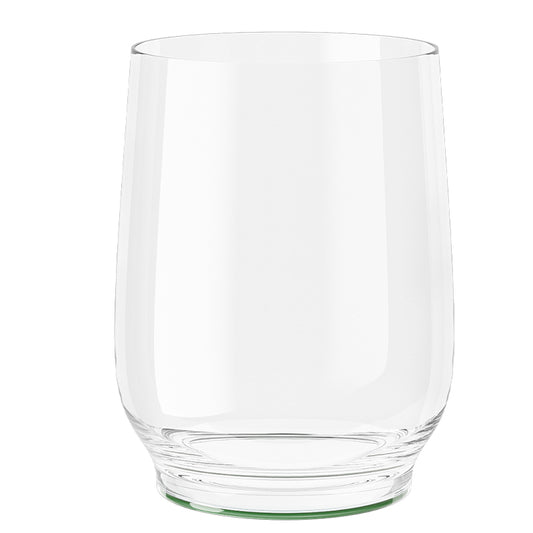 Tritan Stemless Wine Glass (2pcs) - Forest Green