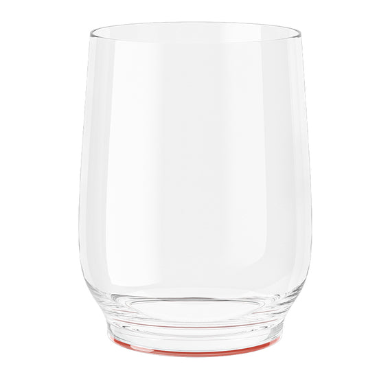 Tritan Stemless Wine Glass (2pcs) - Crimson Red